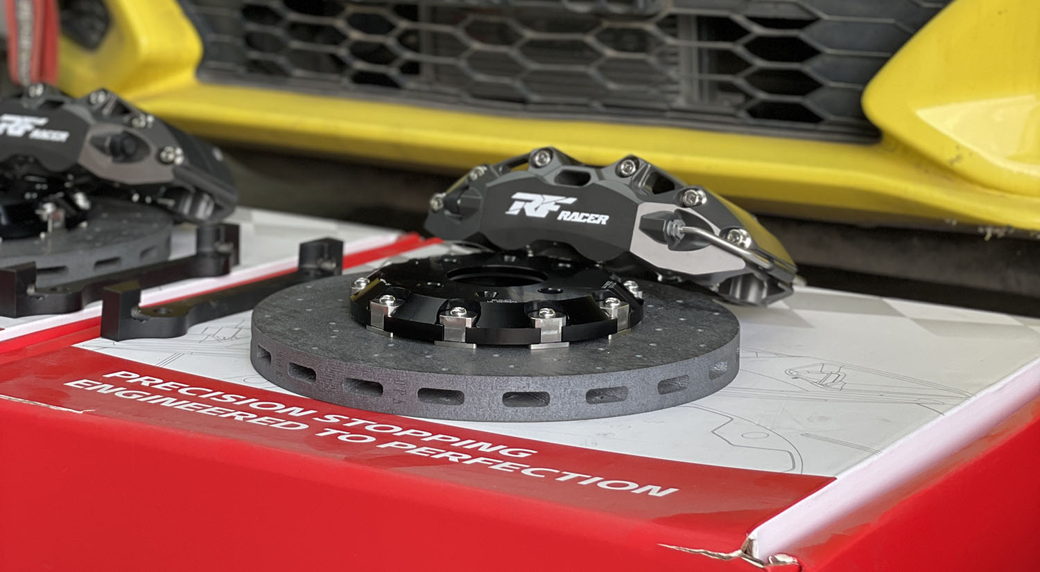 飞度GK5刹车升级 | RF420SM竞技卡钳+碳陶盘套装 - 锐迪凡 RF RACER