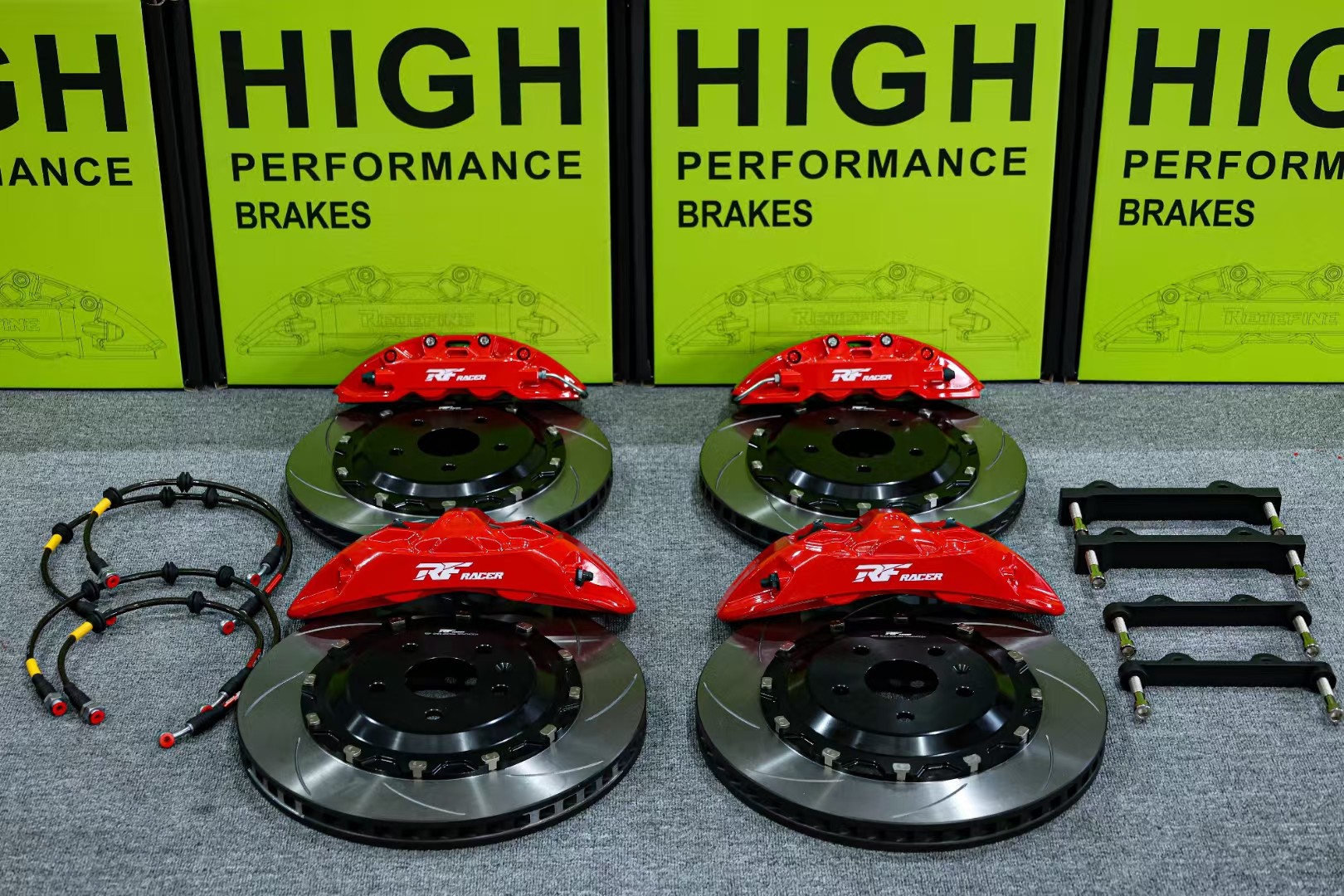 JEEP大切诺基刹车升级方案 | 前RF640六活塞后RF430机电一体四活塞380碟 | 锐迪凡（RF RACER）