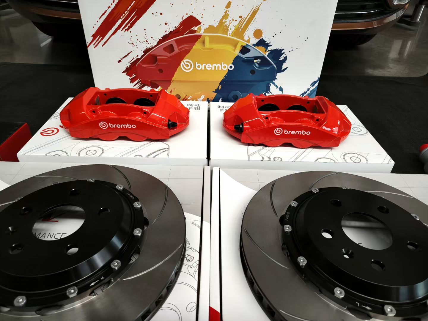大众凌渡刹车升级方案 | Brembo X-Style FA062四活塞卡钳匹配高碳划线盘 | 锐迪凡（RF RACER）
