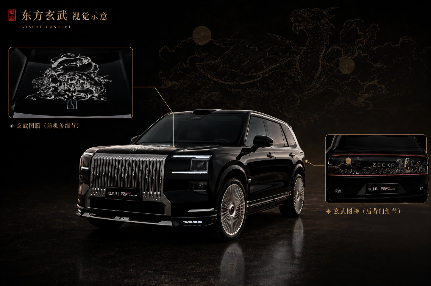 极氪9X为什么叫玄武?龟蛇相合与东方文化解构 - 锐迪凡 RF RACER